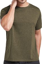 5 Pack Men's Dry Fit T Shirts, Athletic Running Gym Workout Short Sleeve Tee Shirts for Men - Image 5